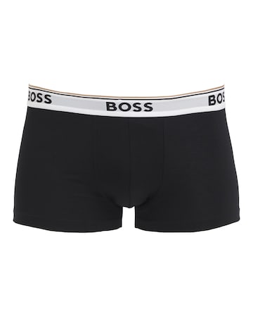 BOSS 3 Pack Black Power Logo Trunks