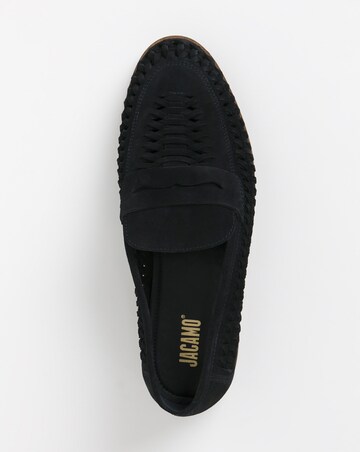 Suede Interweave Penny Loafer Wide Fit