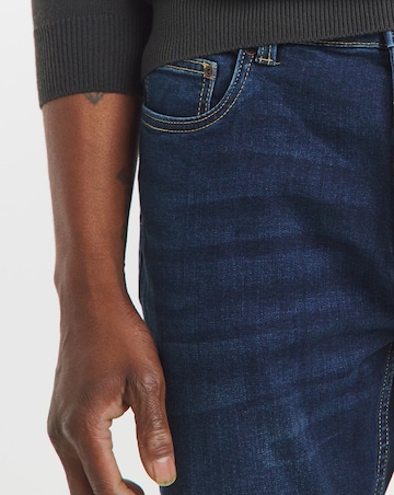 Tapered Fit Stretch Jeans Darkwash