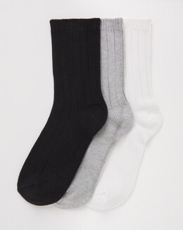 Pretty Secrets (3 Pair Pack) Soft Light Thermal Socks