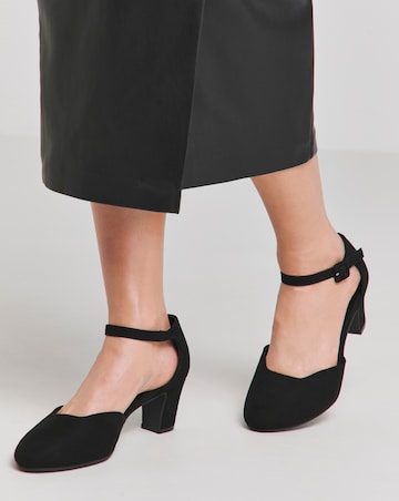 Rosemary Heeled Shoe with Ankle Strap - Extra Wide fit (EEE)