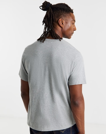 Levi's Short Sleeve Relaxed Fit Embroidered Motif T-Shirt - Grey Marl