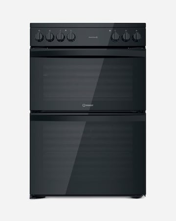 Indesit ID67V9KMB/UK Electric Double Cooker - Black