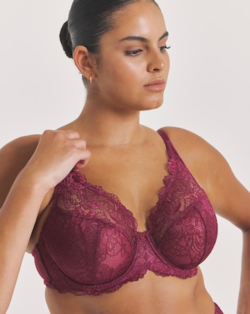 Pretty Secrets (2 Pack) New Ella Full Cup Wired Bras (C-J) Fig/Cherry