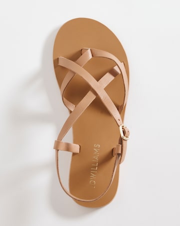 Leather Gladiator Style Sandal EEE Fit