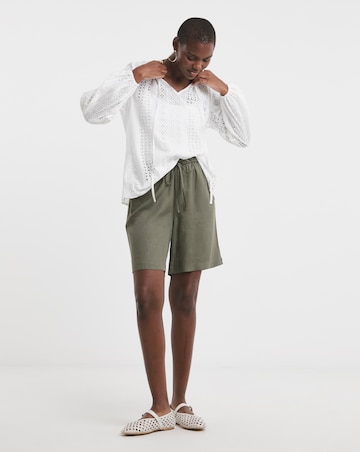 Pure Cotton Broderie Blouse