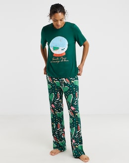 Pretty Secrets Christmas Scotty Dog Graphic Pyjama Set