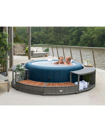 Lay-Z-Spa 200cm Round Rattan Hot Tub Surround