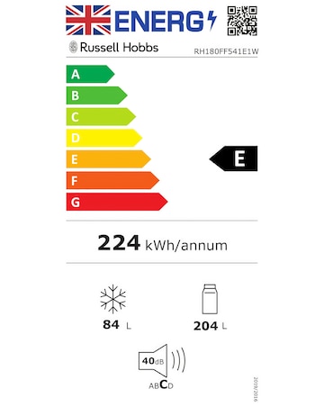 Russell Hobs RH180FF541E1W Fridge Freezer - White