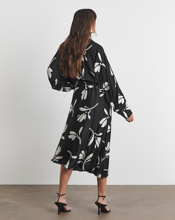 Joanna Hope Wrap Front Batwing Dress