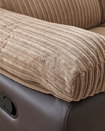 Harlow Fabric/Faux Leather Recliner Chair
