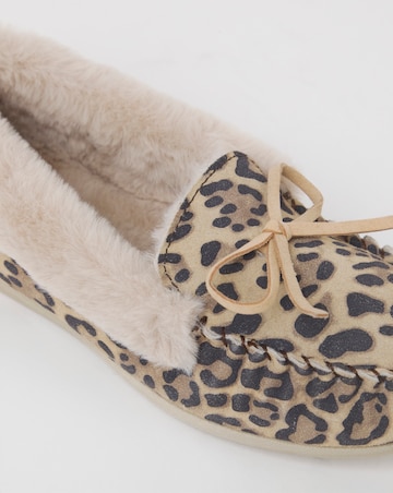 Fiora Classic Moccasin Slippers - Wide Fit (E)