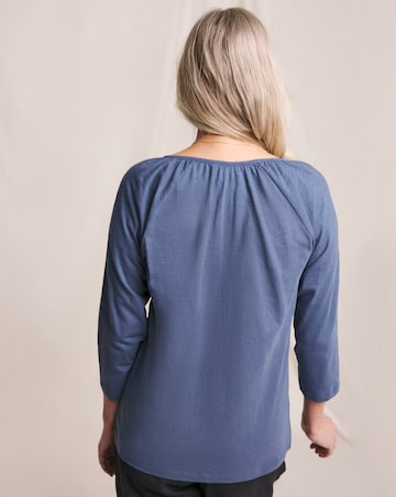 Julipa Embroidered Notch Neck Top