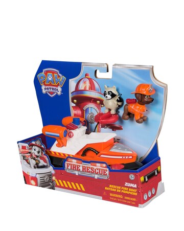 Paw Patrol Fire Rescue Vehicle Zuma with Rescue Fire Boat