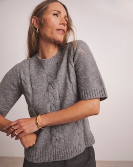 Anthology Alpaca Blend Cable Knit Jumper