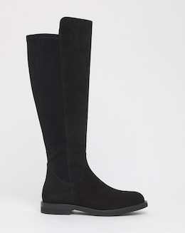 Liv Knee High Suede Riding Boots - Extra Wide Fit (EEE) &amp; Super Curvy Calf