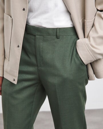 Linen Look Regular Fit Suit Trouser