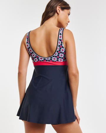 Sports Padded Swimdress With Shorts Attached