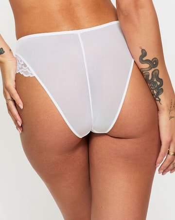 Ann Summers Sexy Lace Planet High Waist Brazillian White