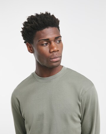 Relaxed Fit Interlock T-Shirt- Khaki