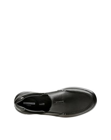 Clarks Cotrell Leather Shoe - Black
