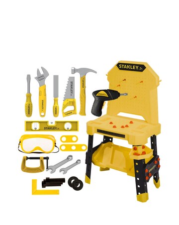 Stanley Jr. Pretend Play Workbench,Drill & Toolset