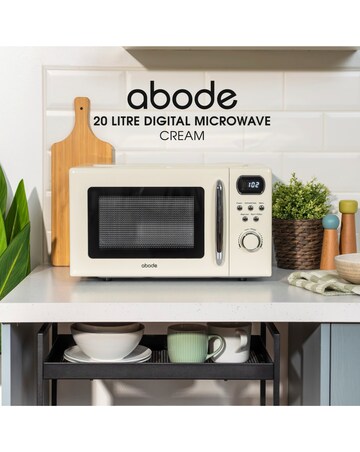 Abode AMD2004C 20L Digital Microwave - Cream