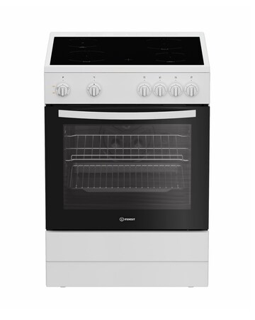 Indesit I6V3KMW/UK 60cm Electric Single Oven with Ceramic Hob - White