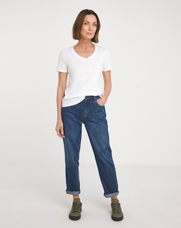 Pure Cotton 2 Pack V Neck Short Sleeve T-Shirt