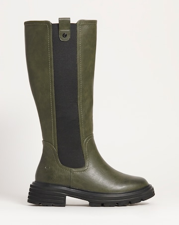 Heavenly Feet Zinnia High Leg Boot EEE Fit Curvy Calf