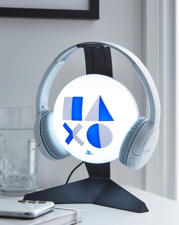 Headset Stand Light- Playstation Ear Phone Holder for Gaming Set Up USB Powered