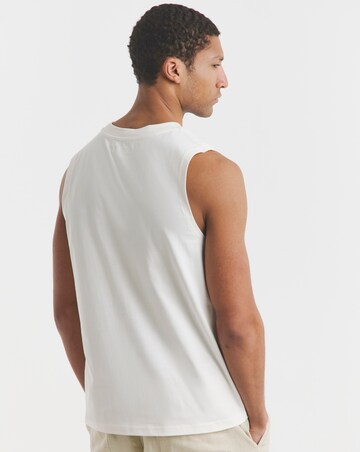 Pure Cotton Tank Vest- Ecru