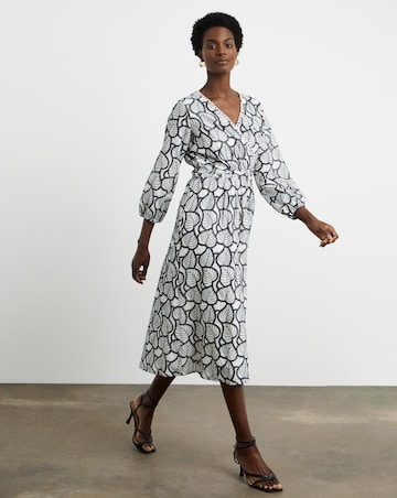 Joanna Hope Broiderie Leaf Dress