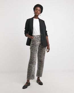 Stretch Poplin Single Breasted Blazer