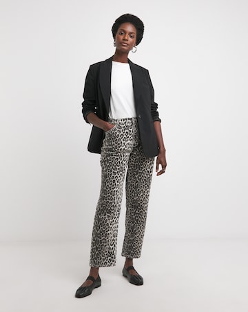 Stretch Poplin Single Breasted Blazer