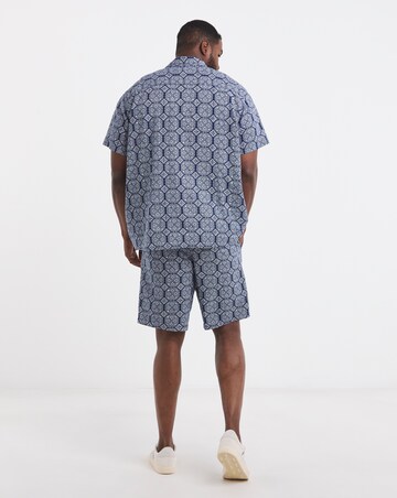 Jack Jones Seersucker Shirt & Short Set - Ocean