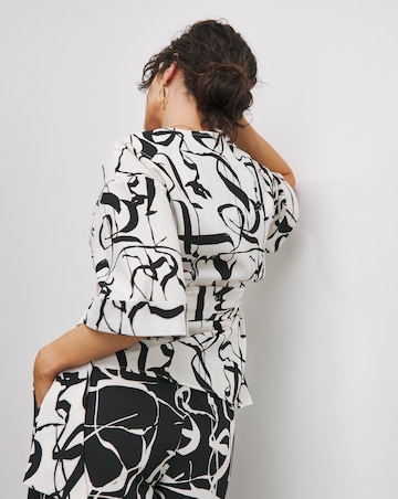 Joanna Hope Wrap Blouse