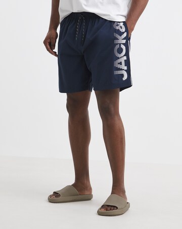Jack & Jones Maui Logo Swim Short - Navy