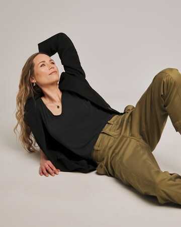 Anthology Khaki Cargo Lyocell Trousers