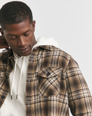Double Pocket Check Overshirt