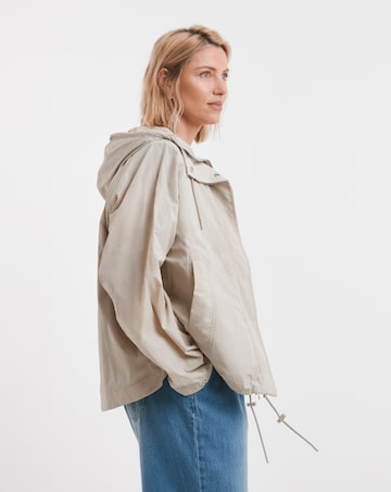 Neutral Tech Parka with Removable Inner