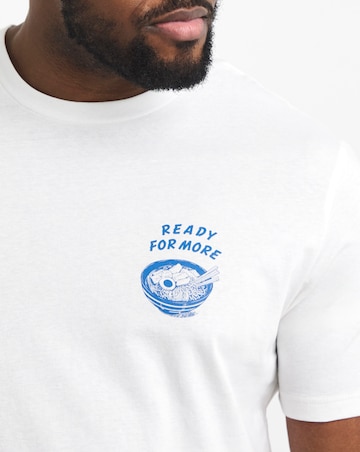 Jack & Jones Charge Back Graphic T-Shirt - White