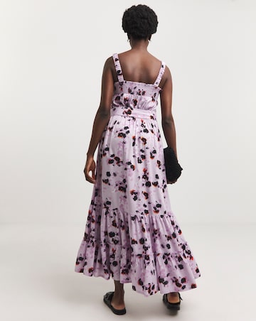 Printed Waist Apron Dress
