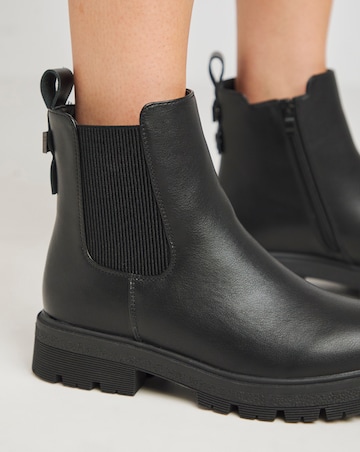 Granger Casual Ankle Chelsea Boots Wide E Fit