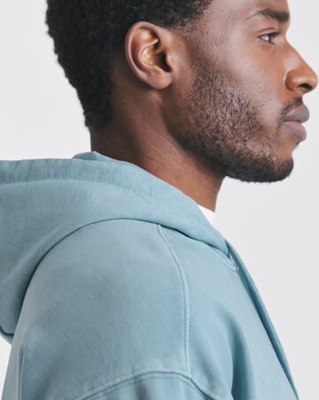 Union Garment Dyed Relaxed Fit Hoodie- Blue
