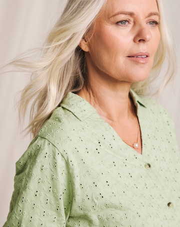 Julipa Pure Cotton Broderie Jersey Shirt