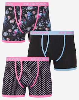 Joe Browns 3 Pack Jelly Fish Boxers
