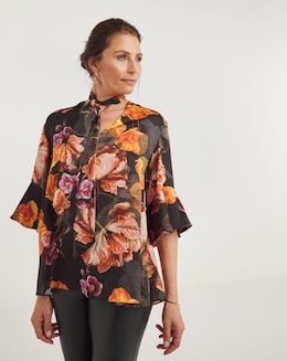 Joanna Hope Choker Neck Blouse