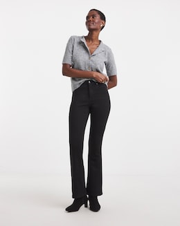 Black Superstretch Bootcut Jeans