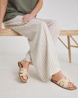 Starlet Woven Mule Sandals - Extra Wide Fit (EEE)